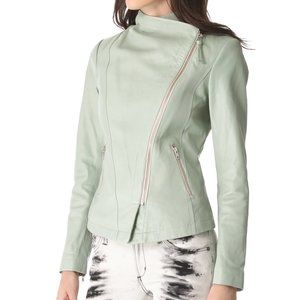 Mackage Mint Leather Tribeca Jacket